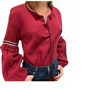 40UR Dreamers Gauze Tassel Blouse. S,M,L